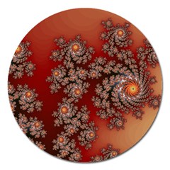 Fractal Rendering Pattern Abstract Magnet 5  (Round)