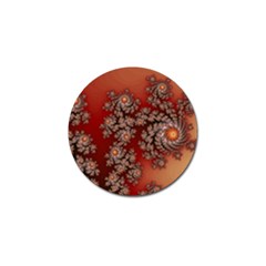 Fractal Rendering Pattern Abstract Golf Ball Marker