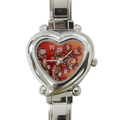 Fractal Rendering Pattern Abstract Heart Italian Charm Watch