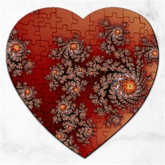 Fractal Rendering Pattern Abstract Jigsaw Puzzle (Heart)