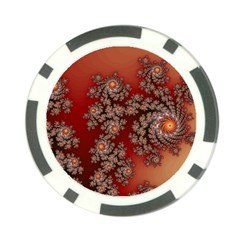 Fractal Rendering Pattern Abstract Poker Chip Card Guard