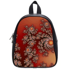 Fractal Rendering Pattern Abstract School Bag (Small)