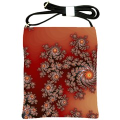 Fractal Rendering Pattern Abstract Shoulder Sling Bag