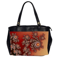 Fractal Rendering Pattern Abstract Oversize Office Handbag (2 Sides)