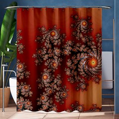 Fractal Rendering Pattern Abstract Shower Curtain 60  x 72  (Medium) 