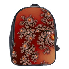 Fractal Rendering Pattern Abstract School Bag (xl) by Pakrebo