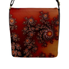 Fractal Rendering Pattern Abstract Flap Closure Messenger Bag (l) by Pakrebo