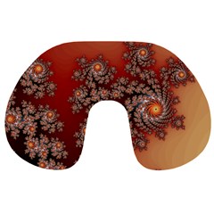 Fractal Rendering Pattern Abstract Travel Neck Pillow