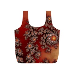 Fractal Rendering Pattern Abstract Full Print Recycle Bag (S)