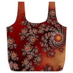 Fractal Rendering Pattern Abstract Full Print Recycle Bag (XL)