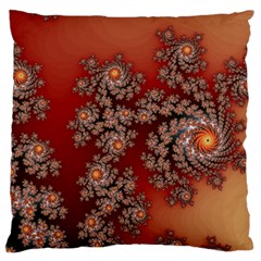 Fractal Rendering Pattern Abstract Large Flano Cushion Case (One Side)