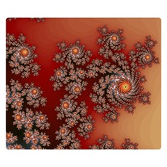 Fractal Rendering Pattern Abstract Double Sided Flano Blanket (Small) 