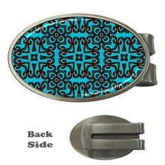 Pattern Seamless Ornament Abstract Money Clips (Oval) 