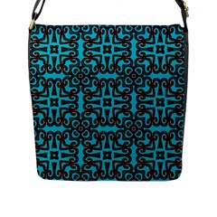 Pattern Seamless Ornament Abstract Flap Closure Messenger Bag (L)