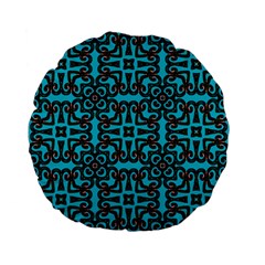 Pattern Seamless Ornament Abstract Standard 15  Premium Flano Round Cushions