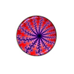 Fractal Abstract Background Spiral Hat Clip Ball Marker by Pakrebo