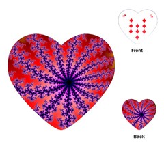 Fractal Abstract Background Spiral Playing Cards Single Design (heart) by Pakrebo