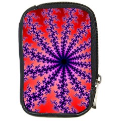 Fractal Abstract Background Spiral Compact Camera Leather Case by Pakrebo