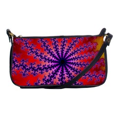 Fractal Abstract Background Spiral Shoulder Clutch Bag by Pakrebo