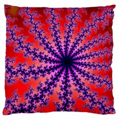 Fractal Abstract Background Spiral Standard Flano Cushion Case (one Side) by Pakrebo