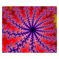 Fractal Abstract Background Spiral Double Sided Flano Blanket (small)  by Pakrebo