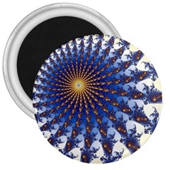 Fractal Spiral Curve Abstraction 3  Magnets by Pakrebo