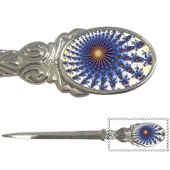 Fractal Spiral Curve Abstraction Letter Opener by Pakrebo