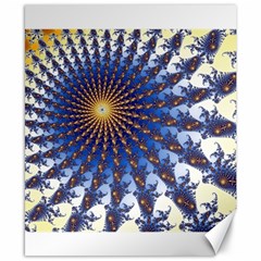 Fractal Spiral Curve Abstraction Canvas 8  X 10  by Pakrebo