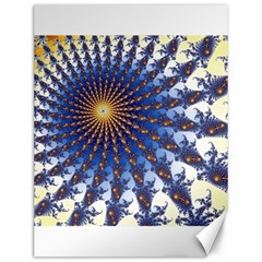 Fractal Spiral Curve Abstraction Canvas 12  X 16  by Pakrebo