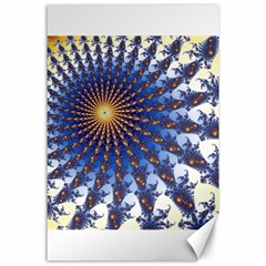 Fractal Spiral Curve Abstraction Canvas 24  X 36  by Pakrebo