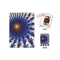 Fractal Spiral Curve Abstraction Playing Cards Single Design (mini) by Pakrebo