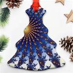 Fractal Spiral Curve Abstraction Ornament (Christmas Tree)  Front