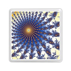 Fractal Spiral Curve Abstraction Memory Card Reader (square) by Pakrebo