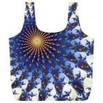 Fractal Spiral Curve Abstraction Full Print Recycle Bag (XL) Front