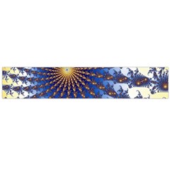 Fractal Spiral Curve Abstraction Large Flano Scarf  by Pakrebo