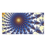 Fractal Spiral Curve Abstraction Satin Shawl Front