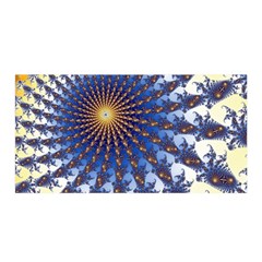 Fractal Spiral Curve Abstraction Satin Wrap by Pakrebo