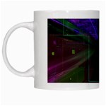 Data City Large Fiction Digital White Mugs Left