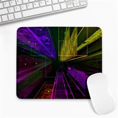 Data City Large Fiction Digital Large Mousepads by Pakrebo