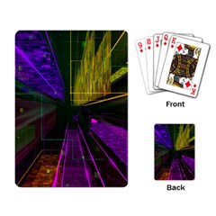 Data City Large Fiction Digital Playing Cards Single Design (rectangle) by Pakrebo