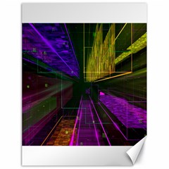 Data City Large Fiction Digital Canvas 18  X 24  by Pakrebo