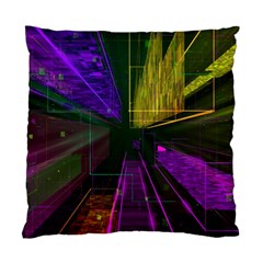 Data City Large Fiction Digital Standard Cushion Case (one Side) by Pakrebo