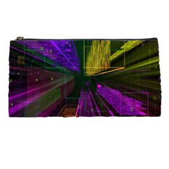 Data City Large Fiction Digital Pencil Cases by Pakrebo