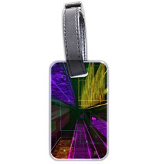 Data City Large Fiction Digital Luggage Tag (two Sides) by Pakrebo