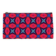 Seamless Wallpaper Digital Pattern Red Blue Pencil Cases by Pakrebo