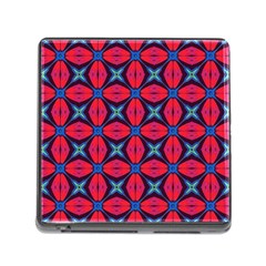 Seamless Wallpaper Digital Pattern Red Blue Memory Card Reader (square 5 Slot) by Pakrebo