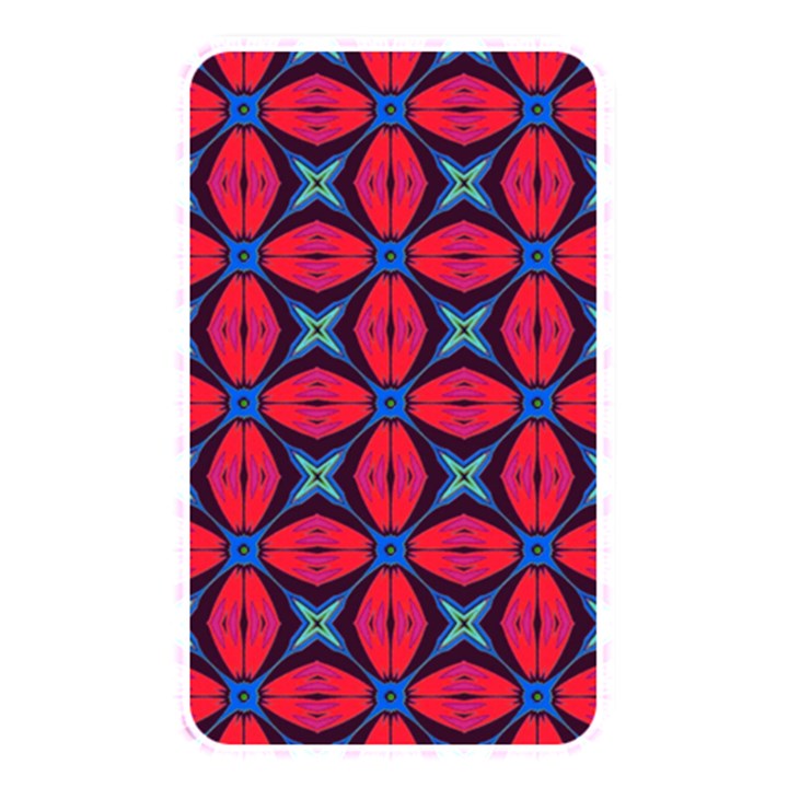 Seamless Wallpaper Digital Pattern Red Blue Memory Card Reader (Rectangular)