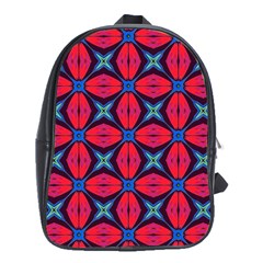 Seamless Wallpaper Digital Pattern Red Blue School Bag (xl) by Pakrebo