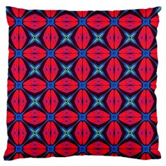 Seamless Wallpaper Digital Pattern Red Blue Large Flano Cushion Case (two Sides) by Pakrebo