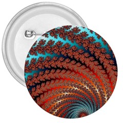 Fractal Spiral Abstract Design 3  Buttons by Pakrebo